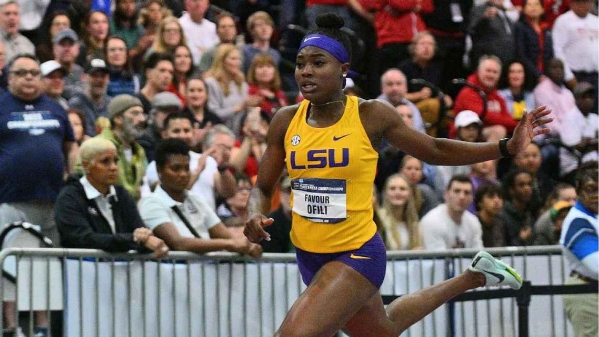 Favour Ofili competed at NCAA level for LSU Tigers.